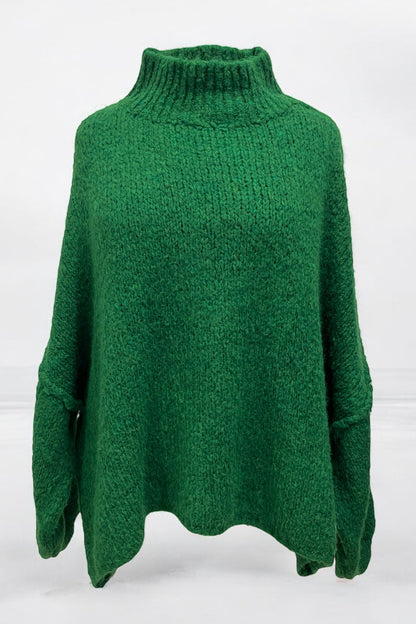 Strickpulli mit Stehkragen