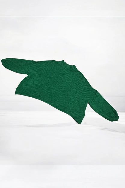 Strickpulli mit Stehkragen