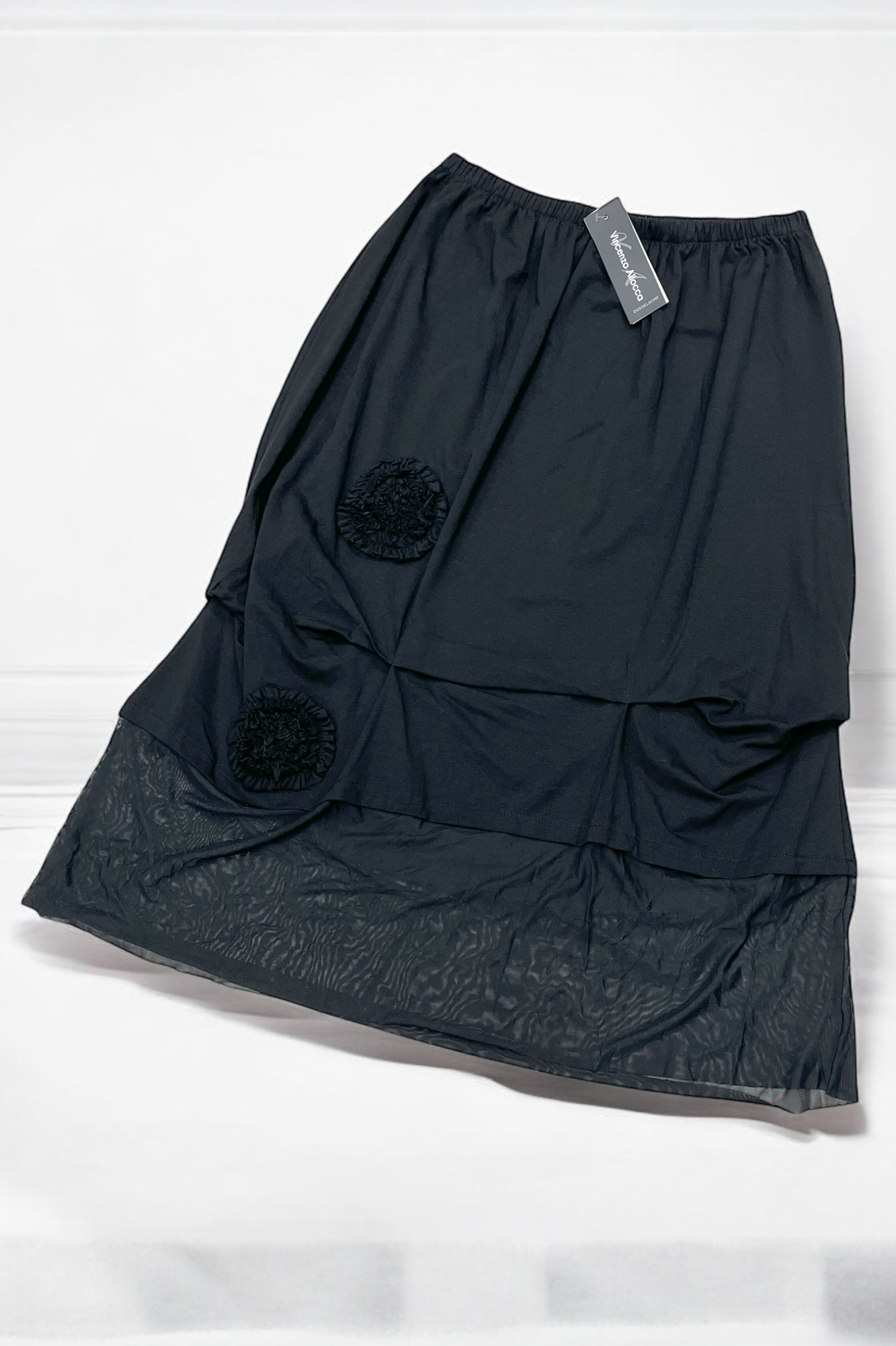 Rock aus Jersey mit Tüll