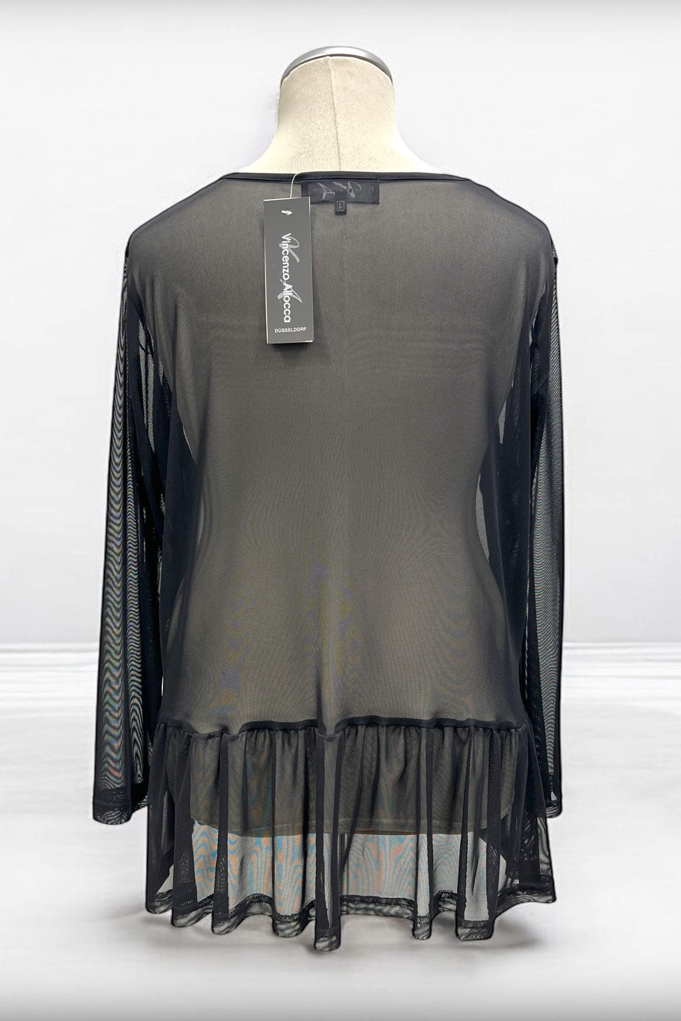 Shirt Mesh mit Volant