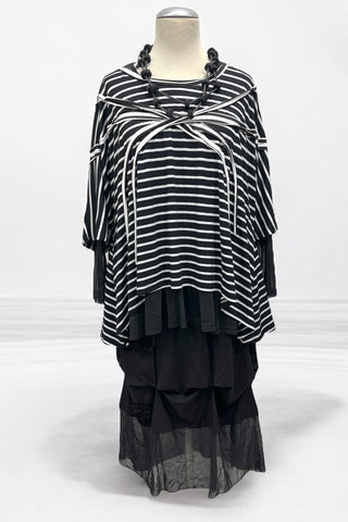 Shirt Mesh mit Volant