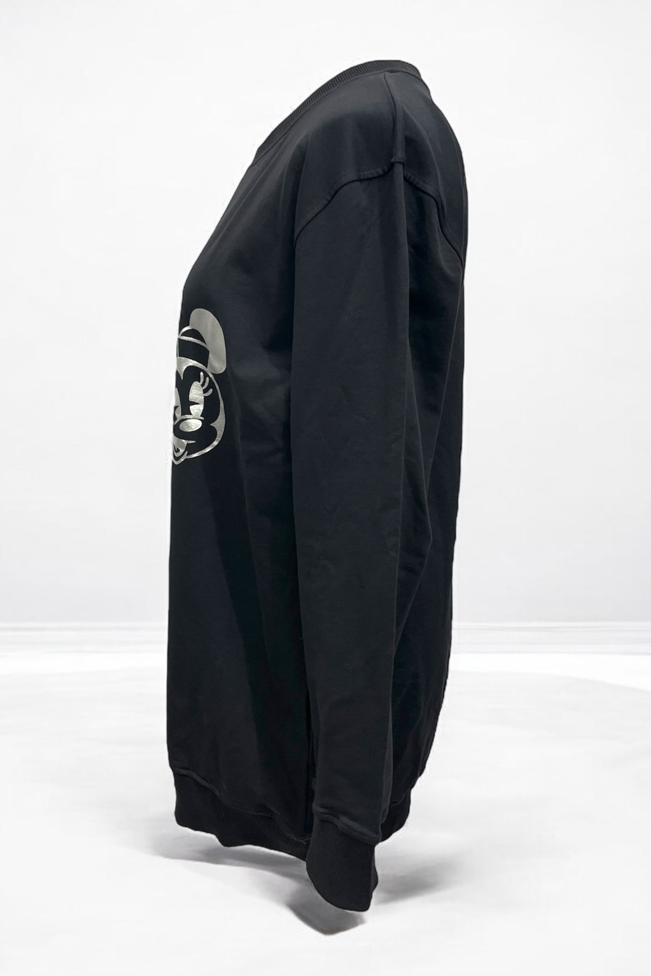 Sweatshirt mit silber-Print