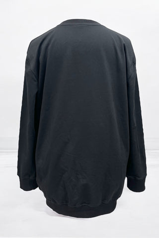 Sweatshirt mit silber-Print