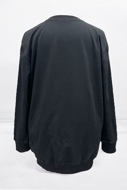 Sweatshirt mit silber-Print