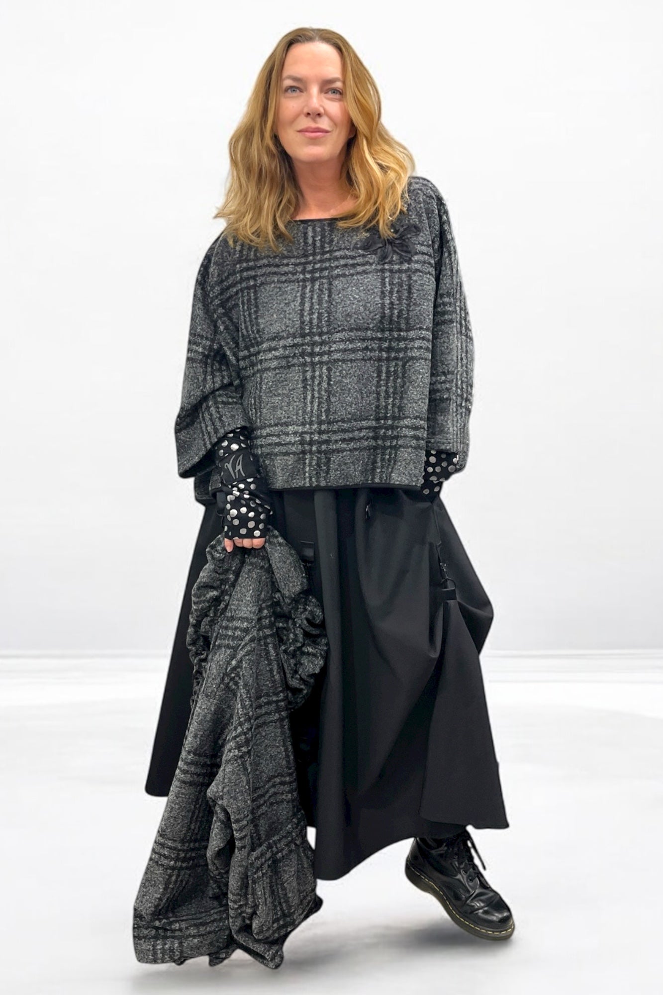 Kurzshirt in Wolloptik