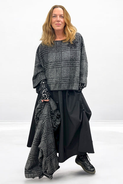 Kurzshirt in Wolloptik