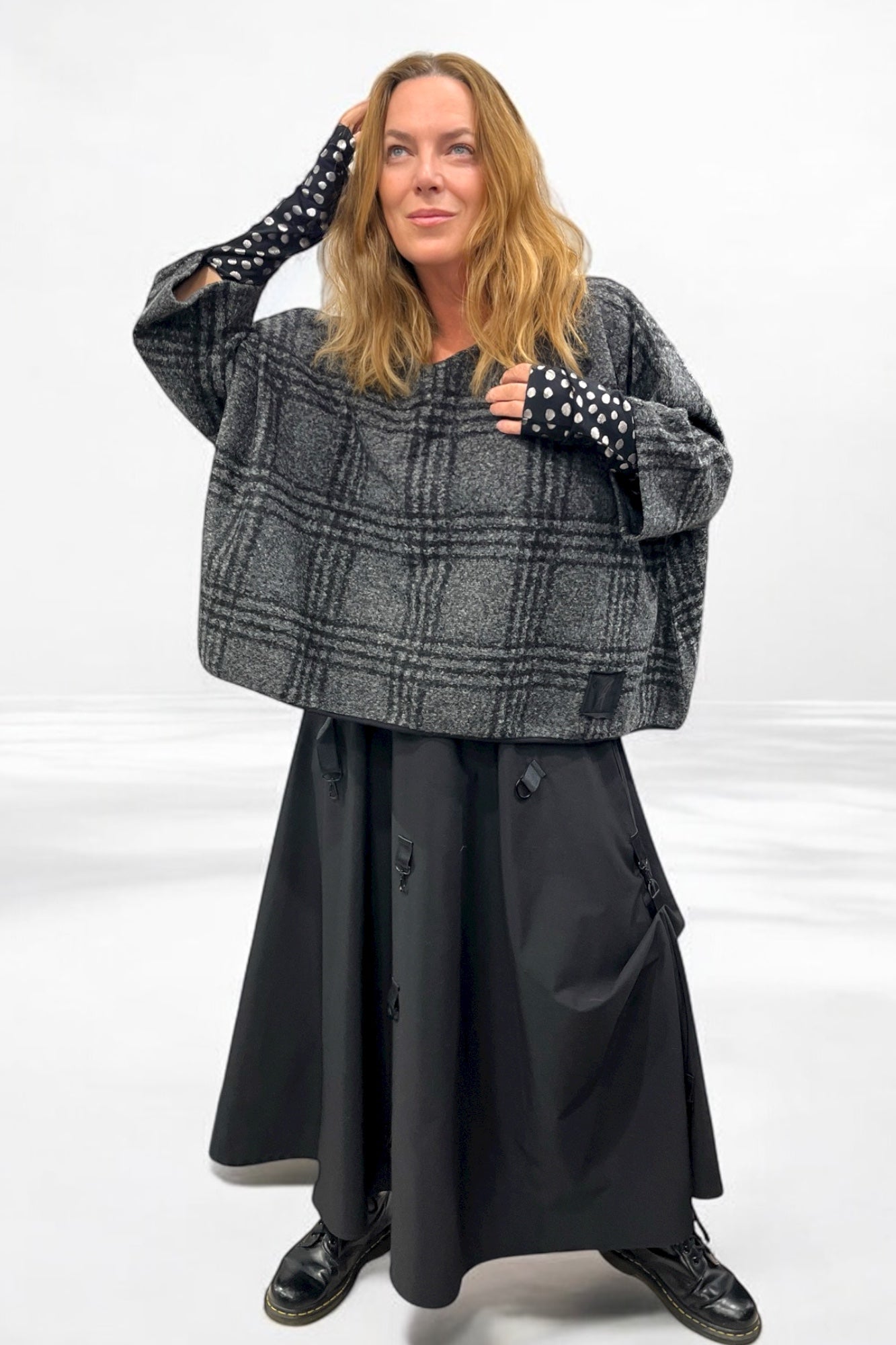 Kurzshirt in Wolloptik