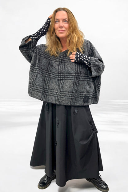 Kurzshirt in Wolloptik