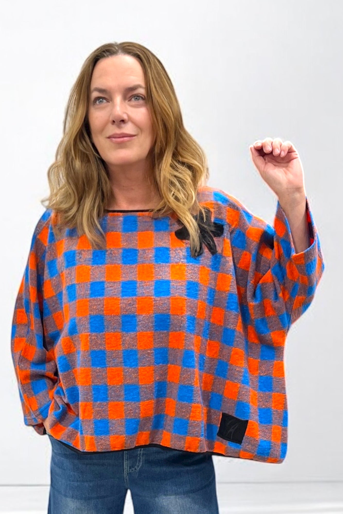 Kurzshirt in Wolloptik