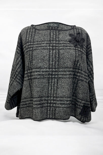 Kurzshirt in Wolloptik