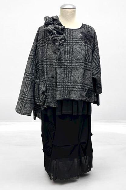 Kurzshirt in Wolloptik