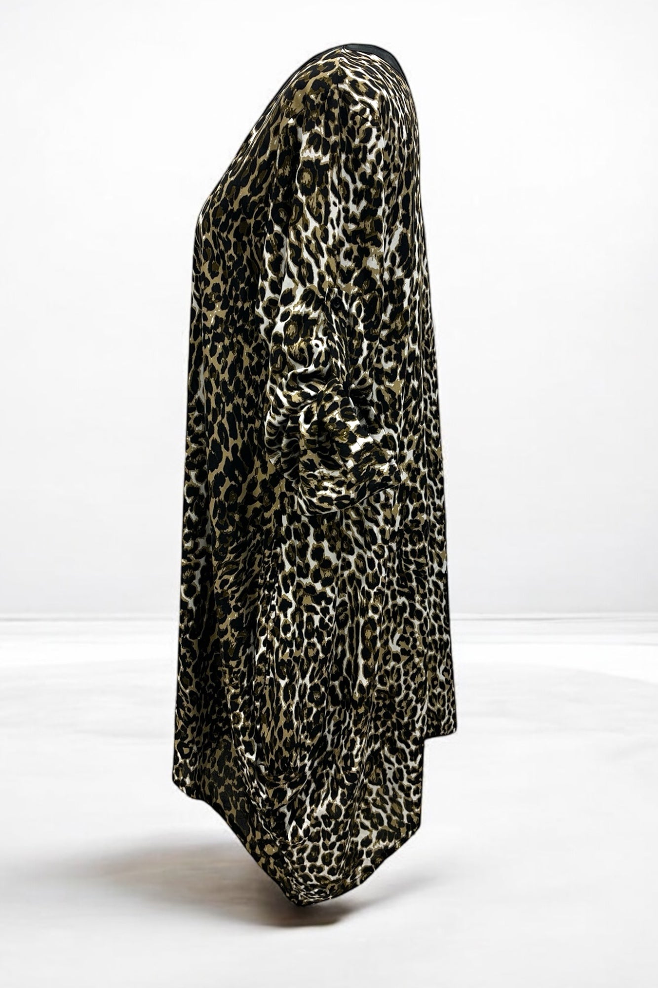 Tunika aus Viskose mit Animalprint