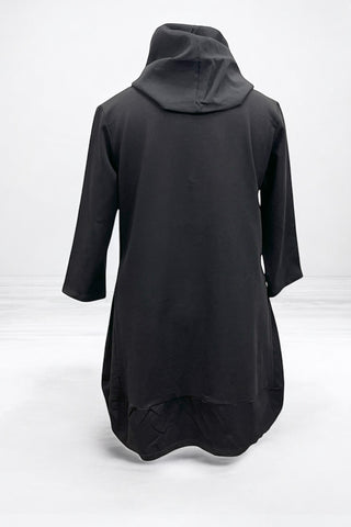 Tunic with techno collar