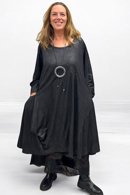 Tunika/Kleid in Lederimitat