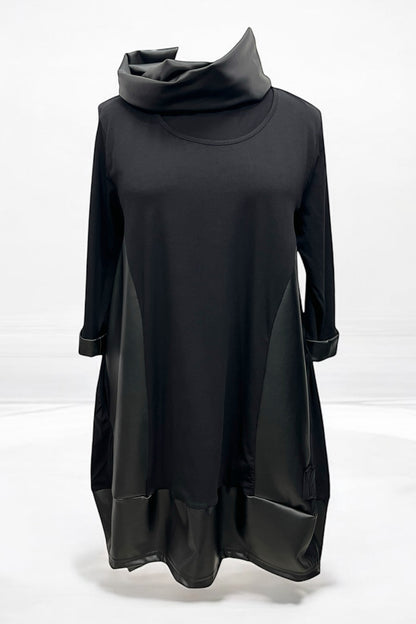 Tunika mit Lederimitat