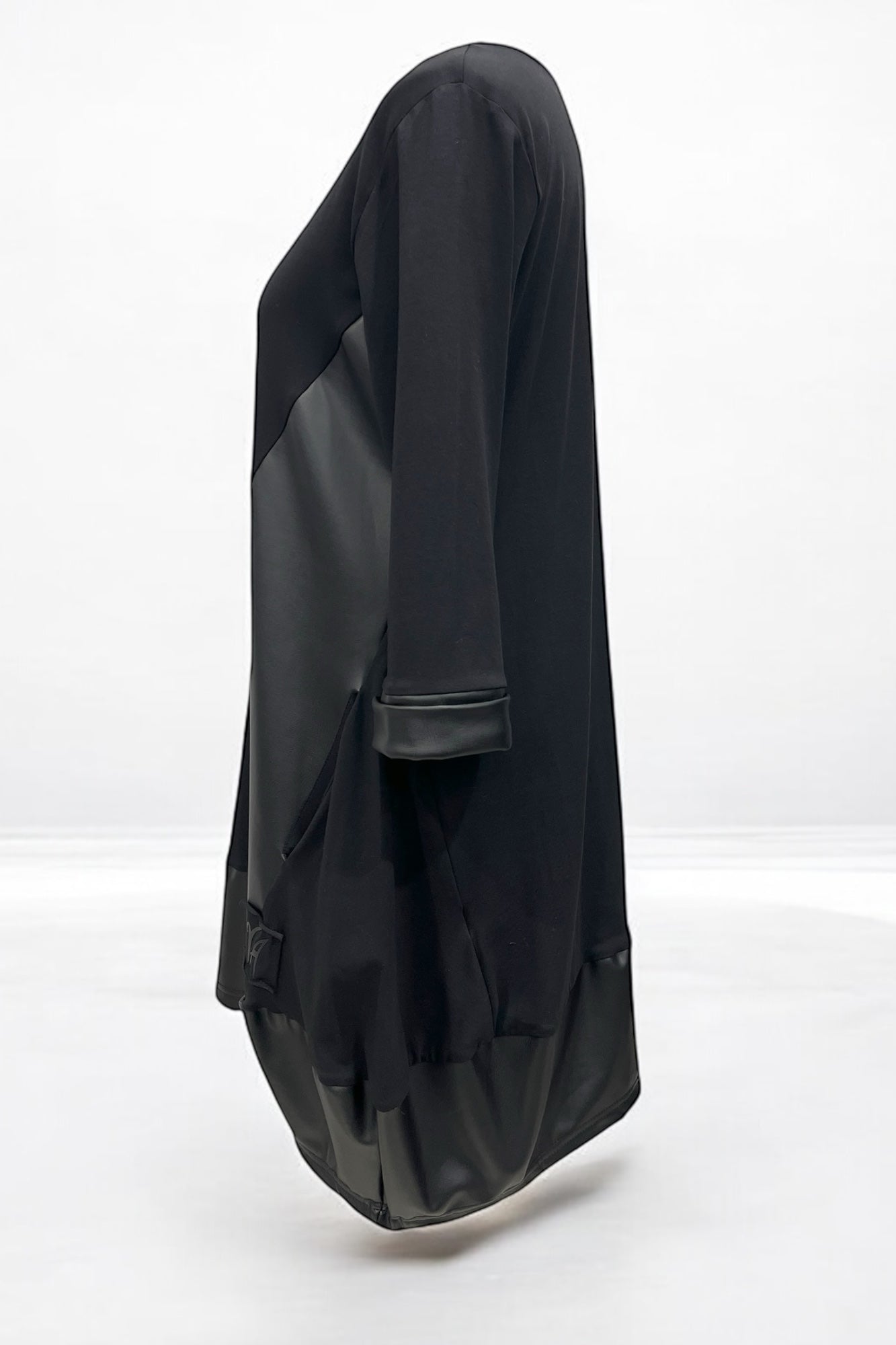 Tunika mit Lederimitat