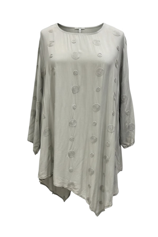 Tunika Viskose mit Stickerei