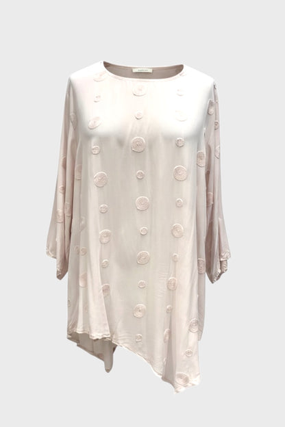 Tunika Viskose mit Stickerei