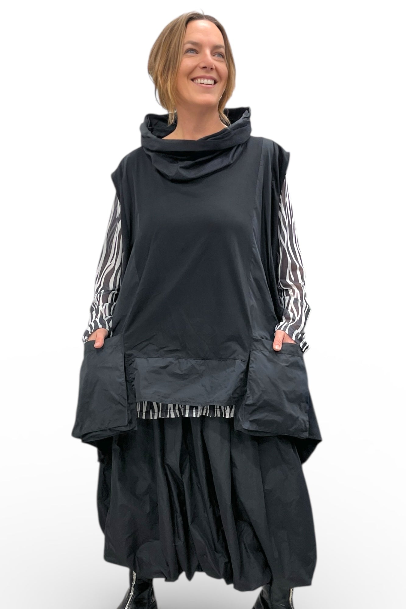 Longtop mit Memory-Stoff