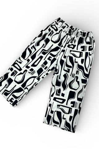 Hose mit Grafik Print