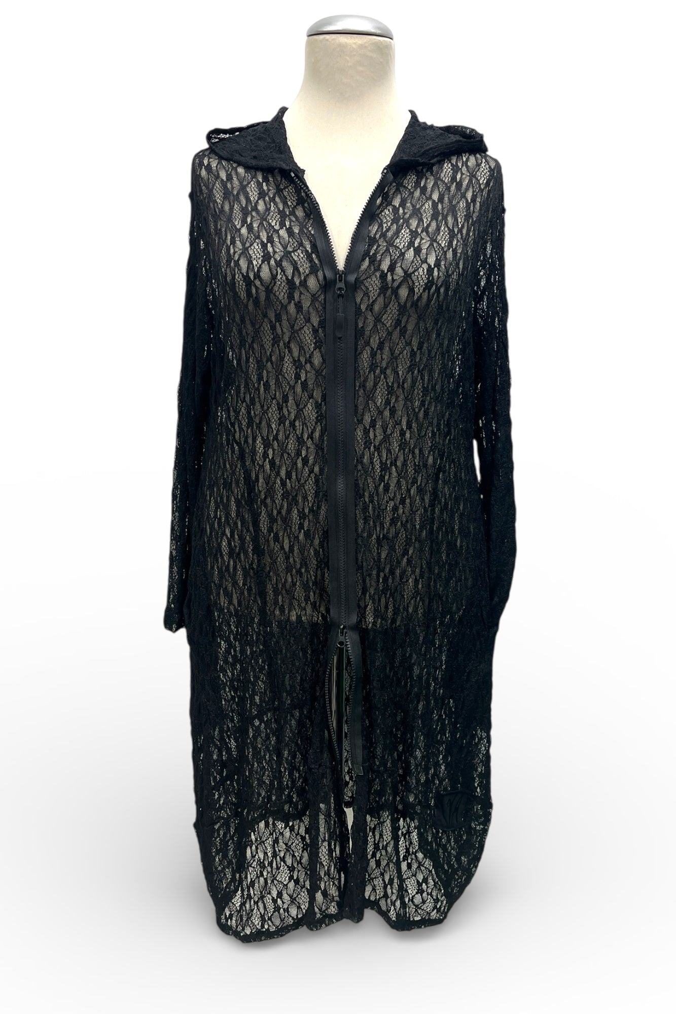 Longjacke aus Spitze