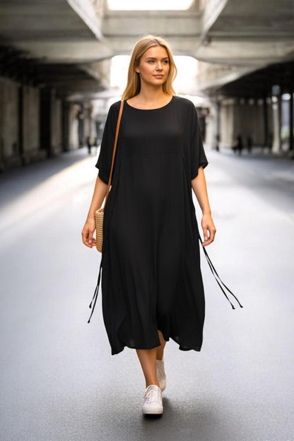 Kleid aus Viskose-Crepe