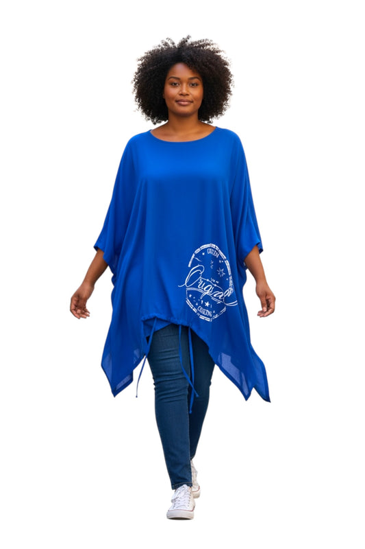 Tunika Tunnelzug mit Print