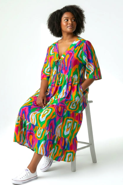 Boheme-Kleid Viskose