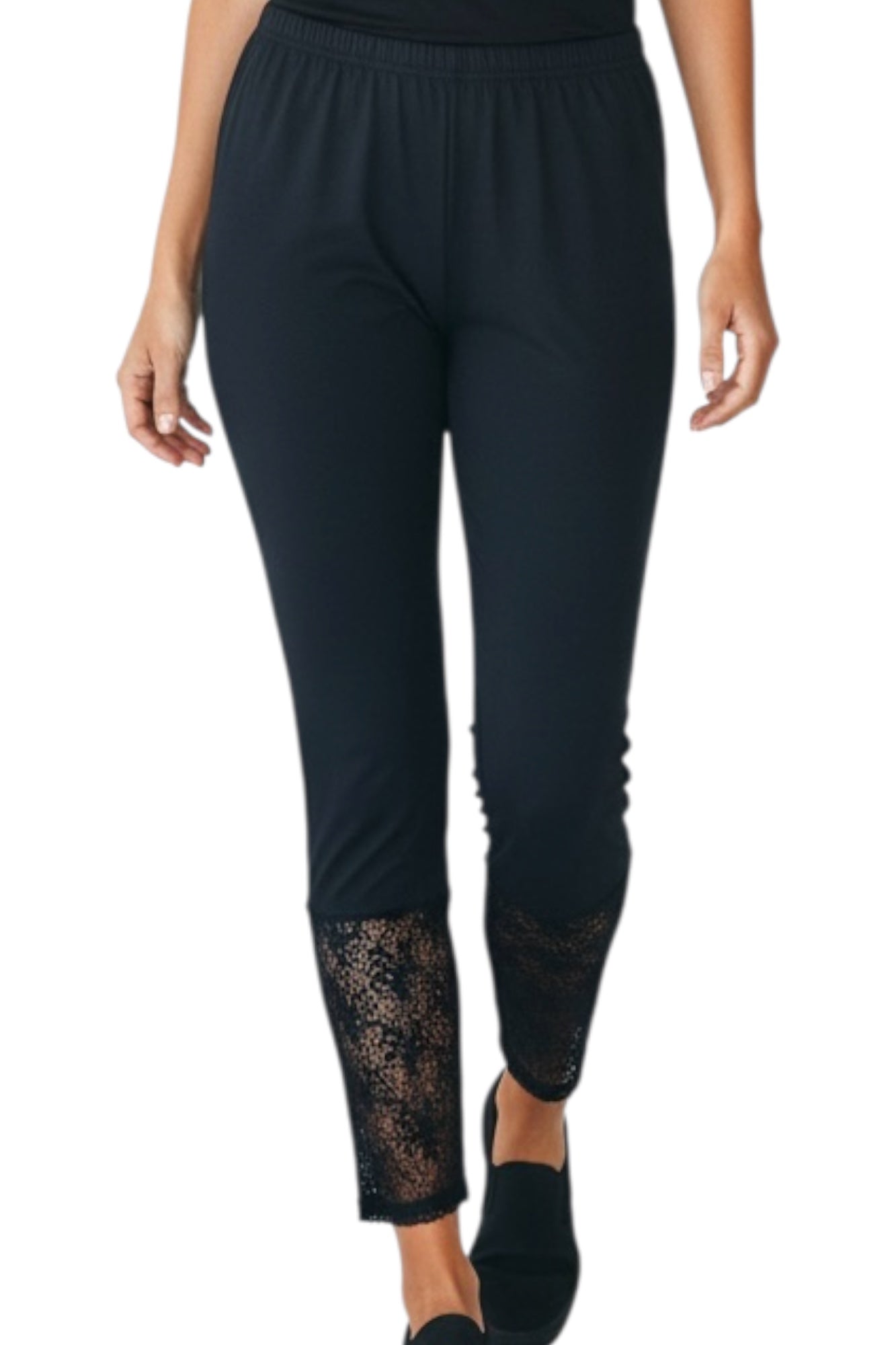 Leggings with lace