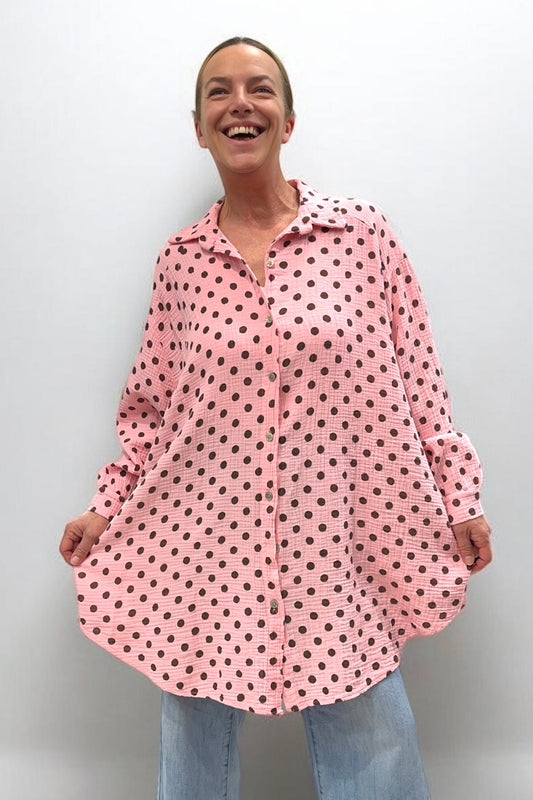 Cotton pique shirt