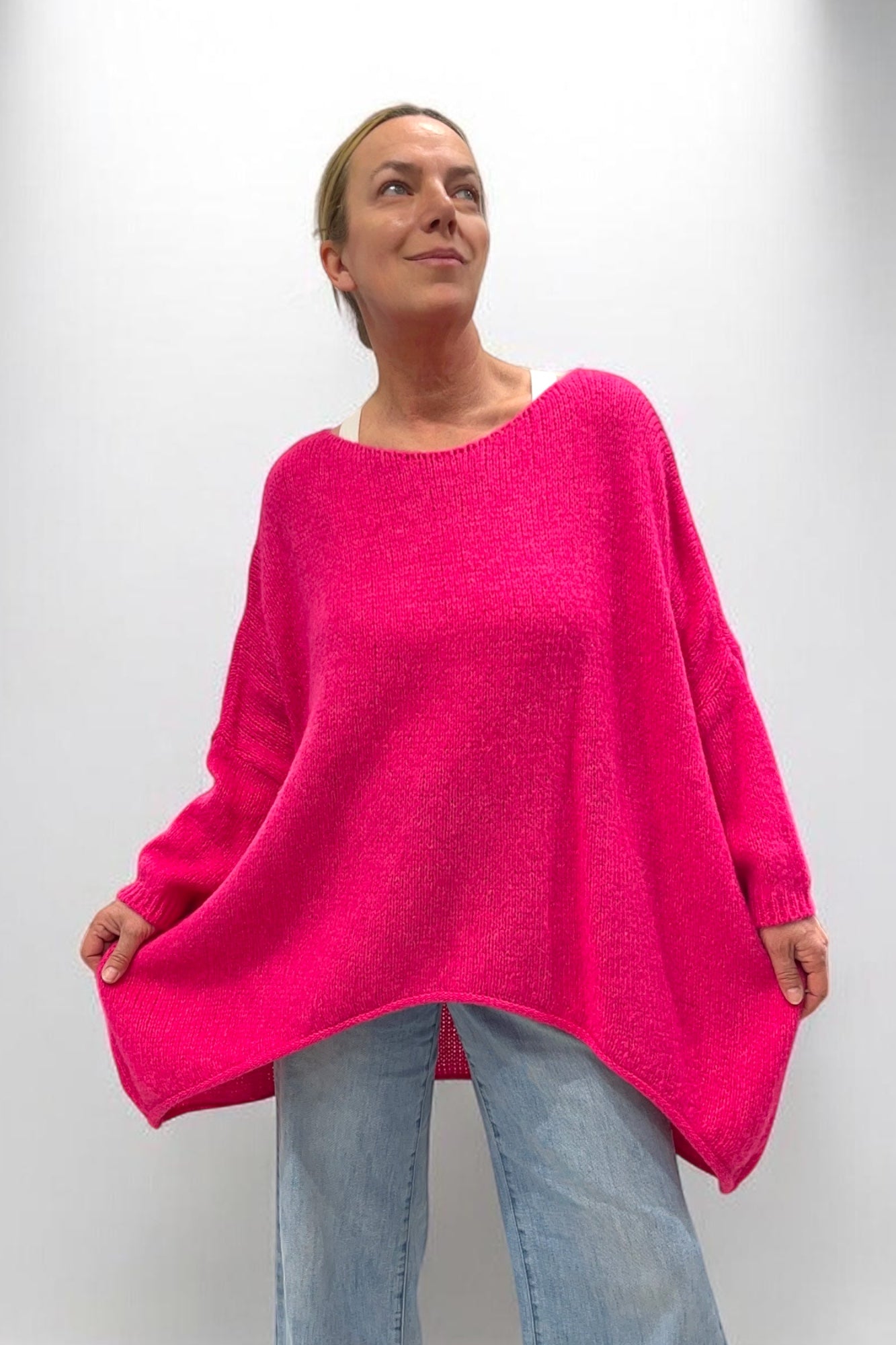Oversized knit sweater