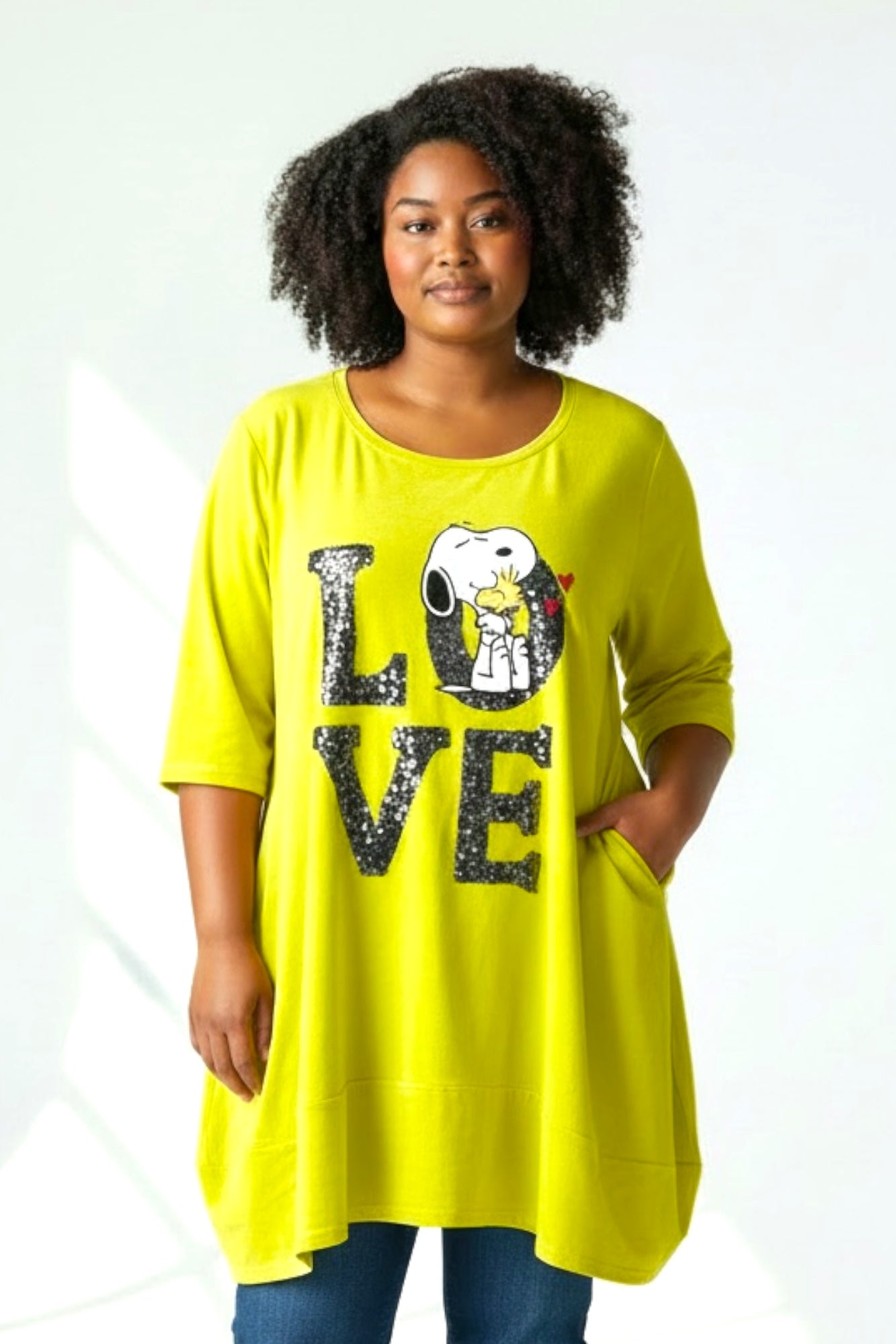 Tunic with appliqué