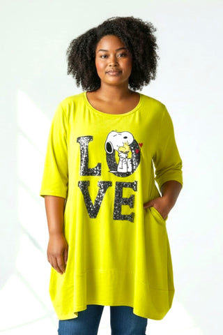 Tunic with appliqué