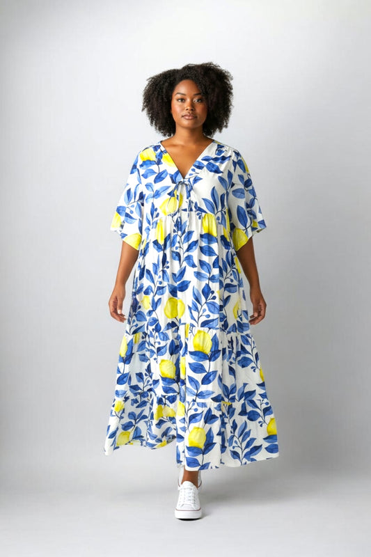 Boheme-Kleid aus Viskose
