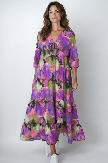 Boheme-Kleid aus Viskose