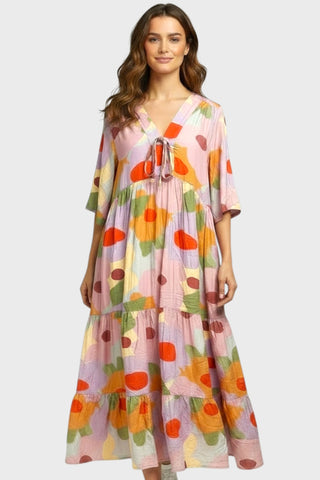 Boheme-Kleid aus Viskose