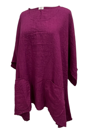 Oversize Tunika aus Leinen