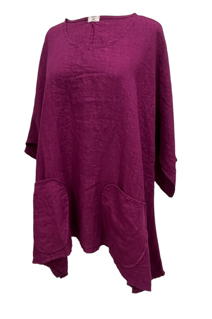 Oversize Tunika aus Leinen