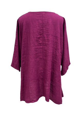 Oversize Tunika aus Leinen