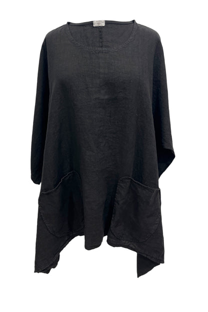Oversize Tunika aus Leinen