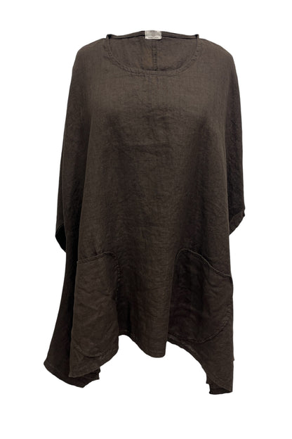 Oversize Tunika aus Leinen