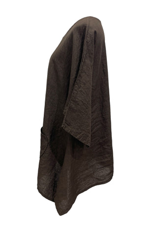 Oversize Tunika aus Leinen