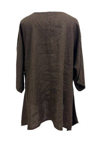 Oversize Tunika aus Leinen