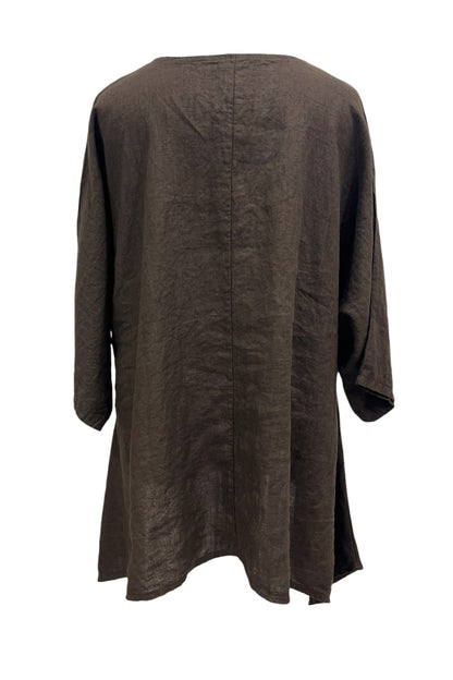 Oversize Tunika aus Leinen