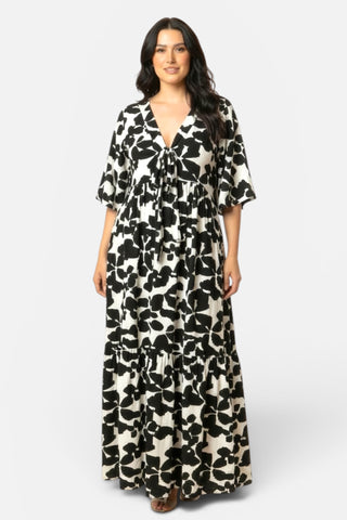 Boheme-Kleid aus Viskose