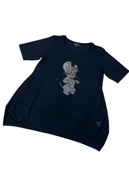 Tunic with rhinestone embellishment