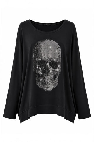 Oversize Shirt mit Strass