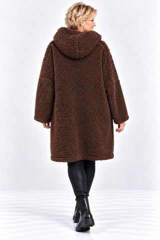 Teddy Jacke mit Kapuze