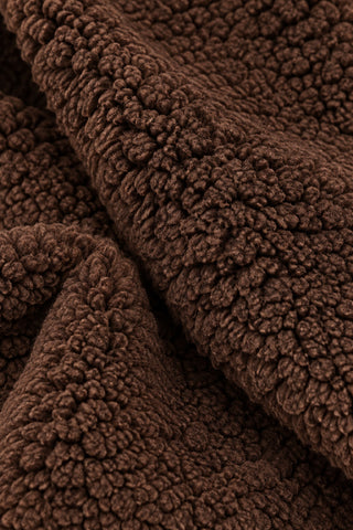 Teddy Jacke mit Kapuze