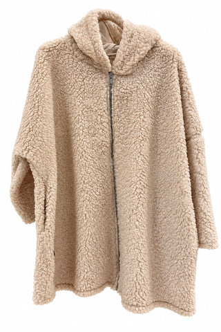Teddy Jacke mit Kapuze